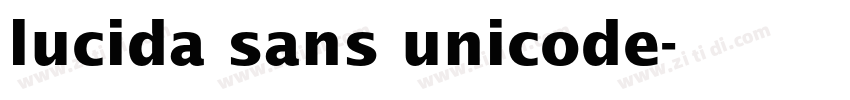 lucida sans unicode字体转换